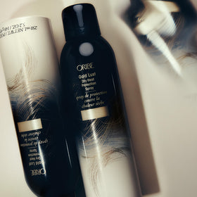 Oribe Gold Lust label and scent notes highlighting Côte d’Azur fragrance