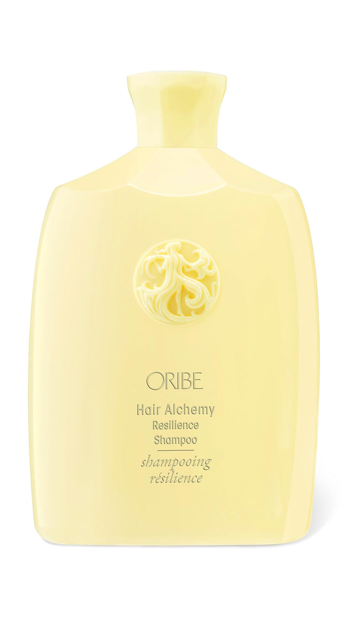 Oribe bottle front packaging showing product and benefit of strengthening