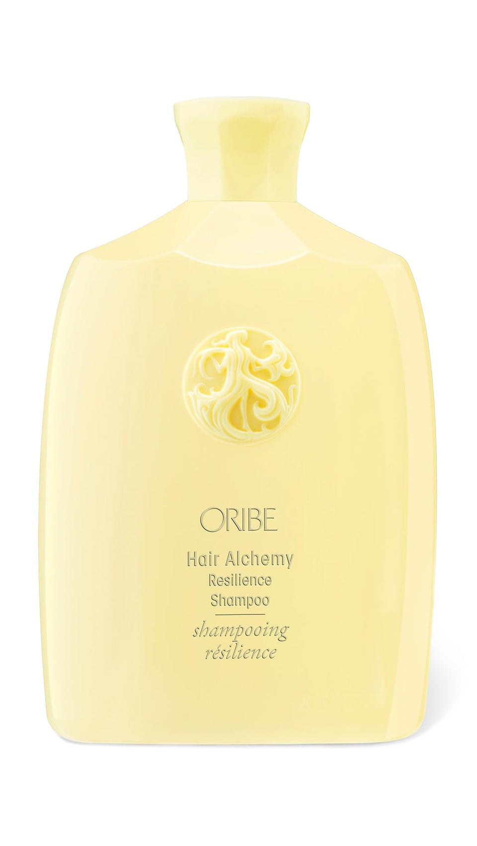 Oribe bottle front packaging showing product and benefit of strengthening