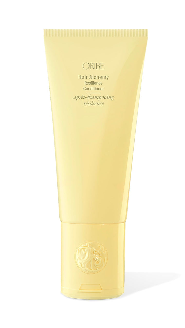 Oribe front packaging showing conditioner and elegant branding benefits hydration