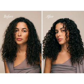 Oribe hair texture detail demonstrating smoother, hydrated strands after use