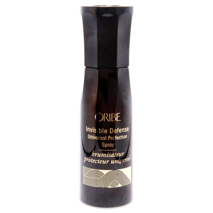 Oribe Invisible Defense front bottle showing label and travel size benefit