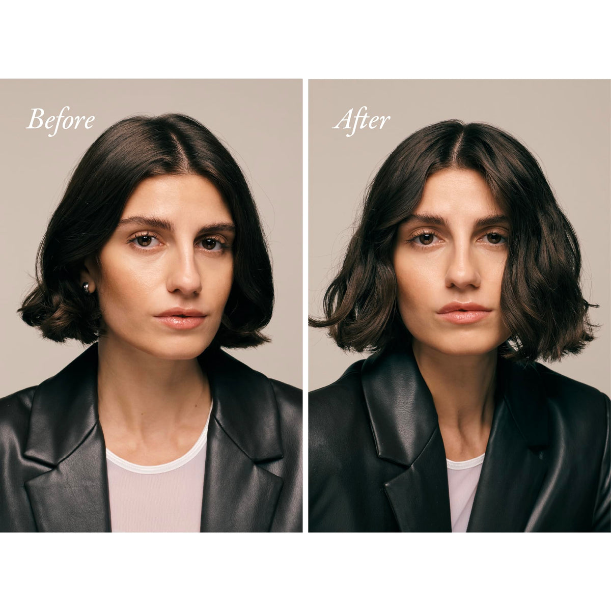 Oribe matte waves lotion texture close-up highlighting lightweight, matte finish benefit
