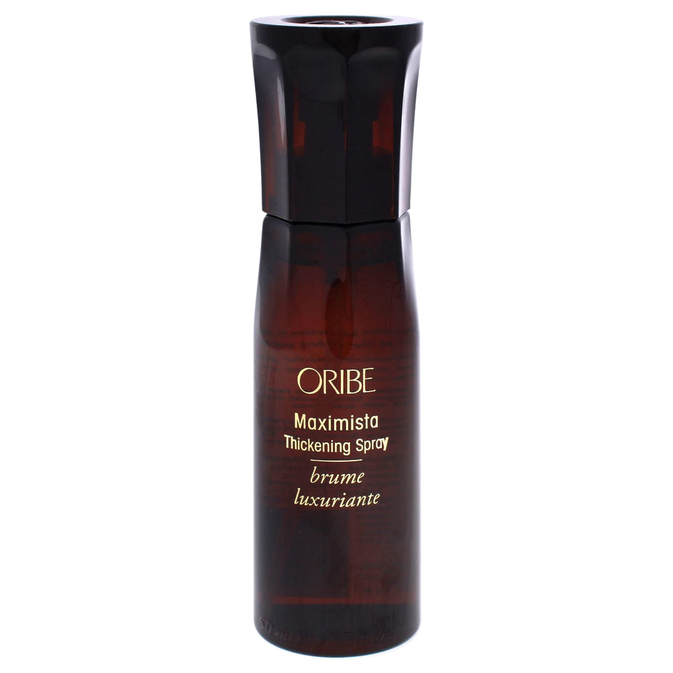 Oribe Maximista front packaging showing product and benefits for lasting lift