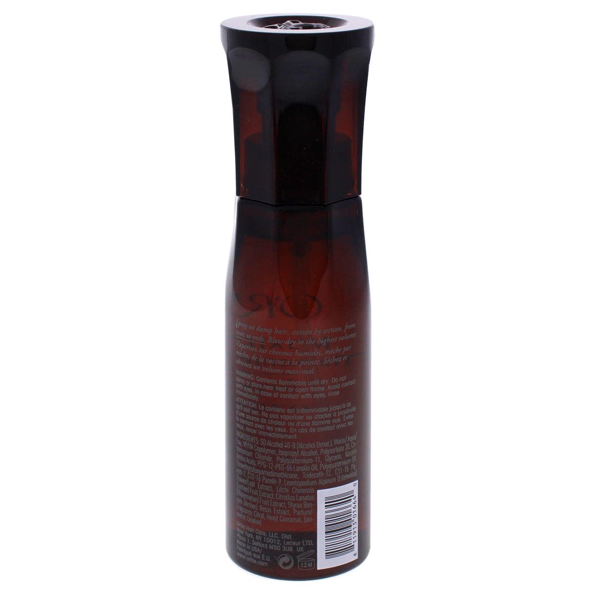 Oribe Maximista in use while blow-drying to create fuller, protected hair