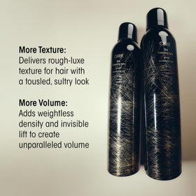 Oribe nozzle close-up highlighting even mist and effortless application benefit