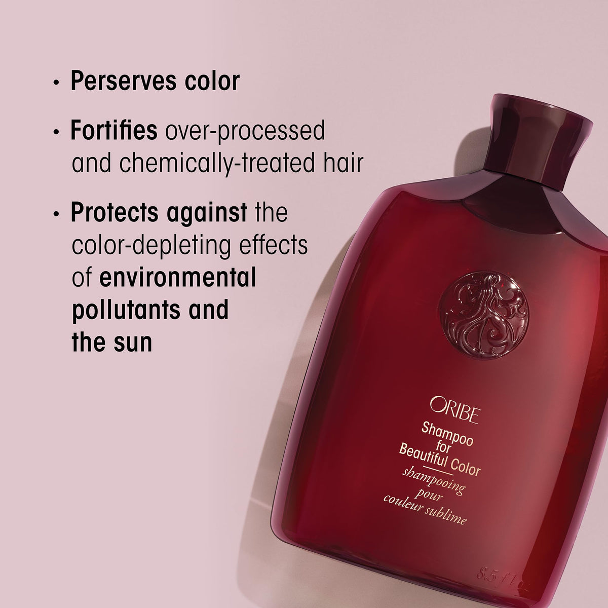 ORIBE pouring into bottle refill demonstrating economical reuse benefit