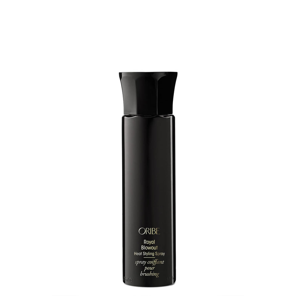 Oribe Royal Blowout front packaging showing sleek bottle and size benefit