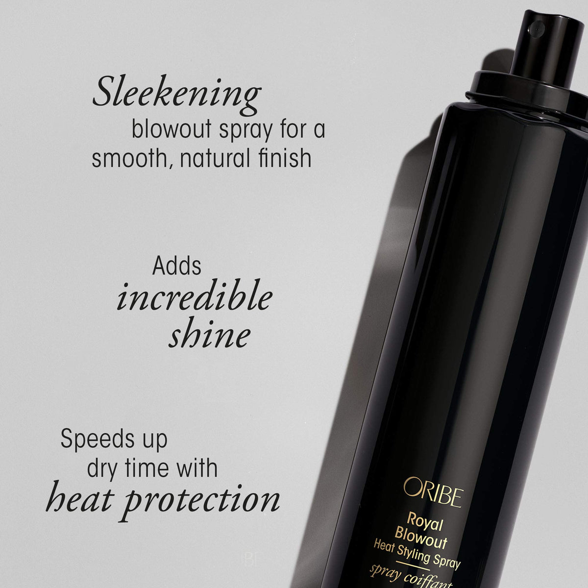 Oribe Royal Blowout mist texture closeup demonstrating lightweight feel benefit