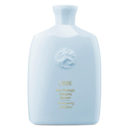 Oribe Run-Through front packaging showing label and size that communicates luxury