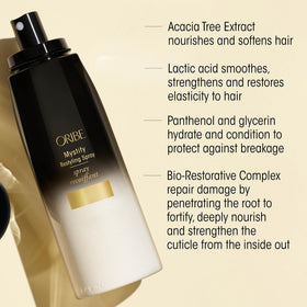 Oribe product with scent elements conveying Côte d’Azur fragrance benefits