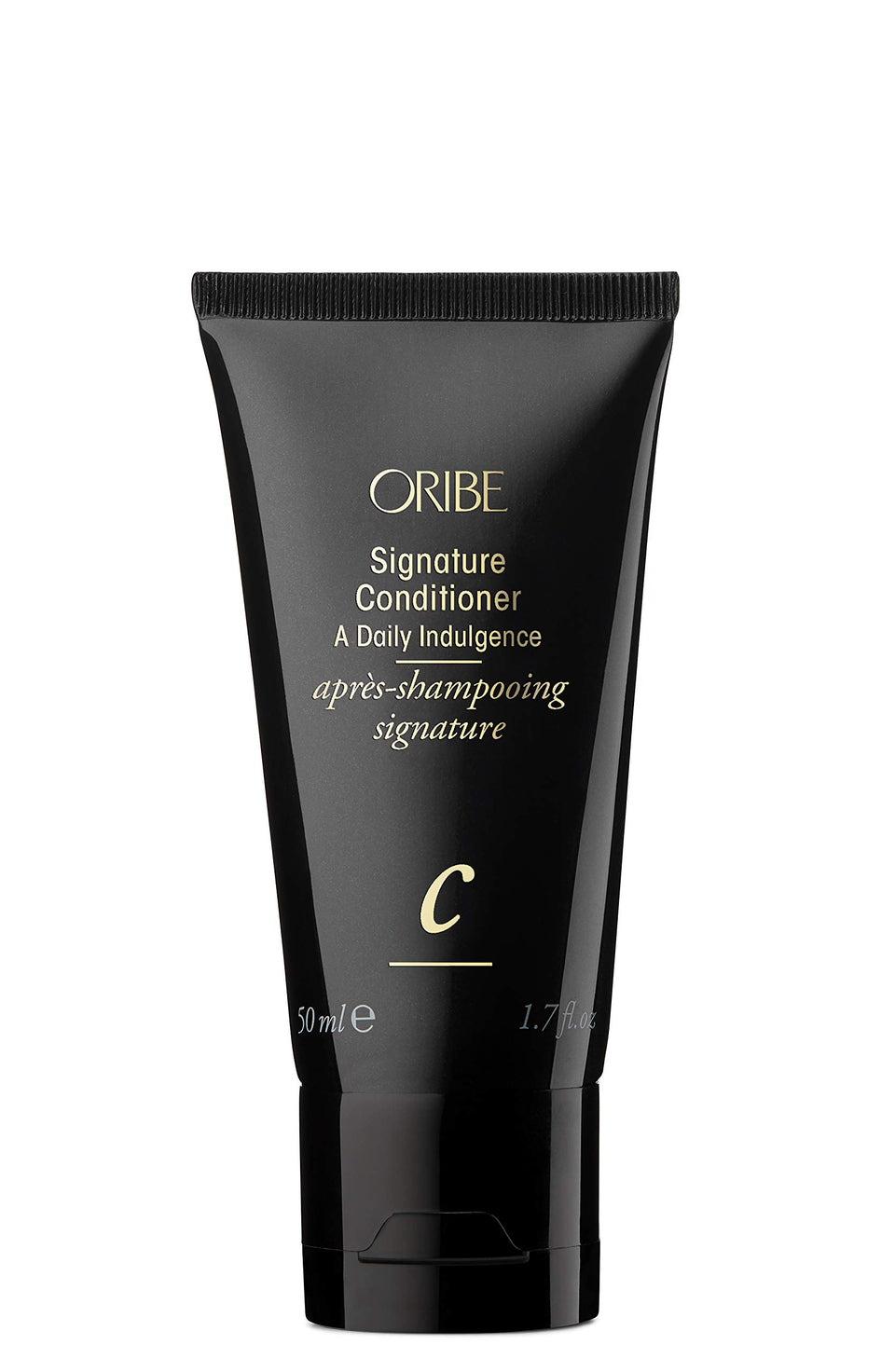 Oribe Signature Conditioner front view shows elegant packaging and premium finish