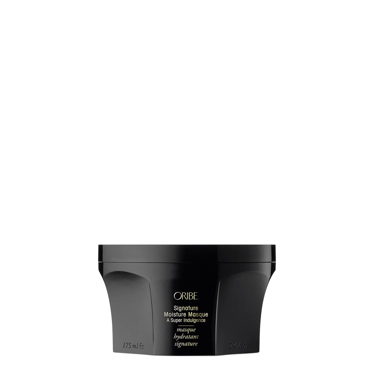 Oribe jar front packaging showing product and elegant label for luxury hydration