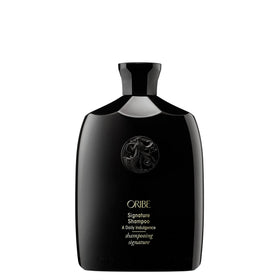 Oribe Signature Shampoo front bottle showing elegant packaging and premium presentation