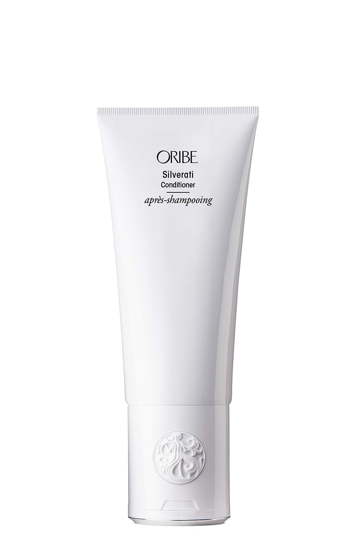 Oribe Silverati front bottle showing sleek packaging and brand benefit