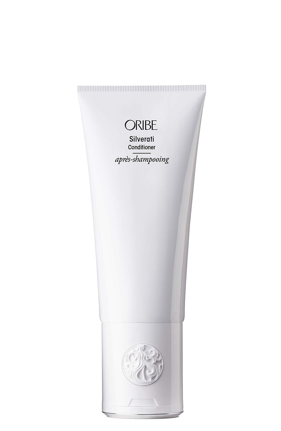 Oribe Silverati front bottle showing sleek packaging and brand benefit