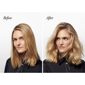 Oribe spray action at roots demonstrating lift and immediate volume benefit