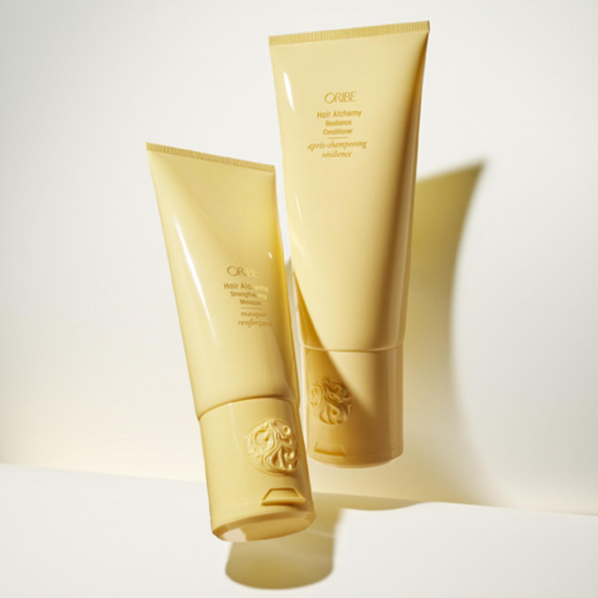 Oribe masque staged in bathroom lifestyle scene showing ritual benefit
