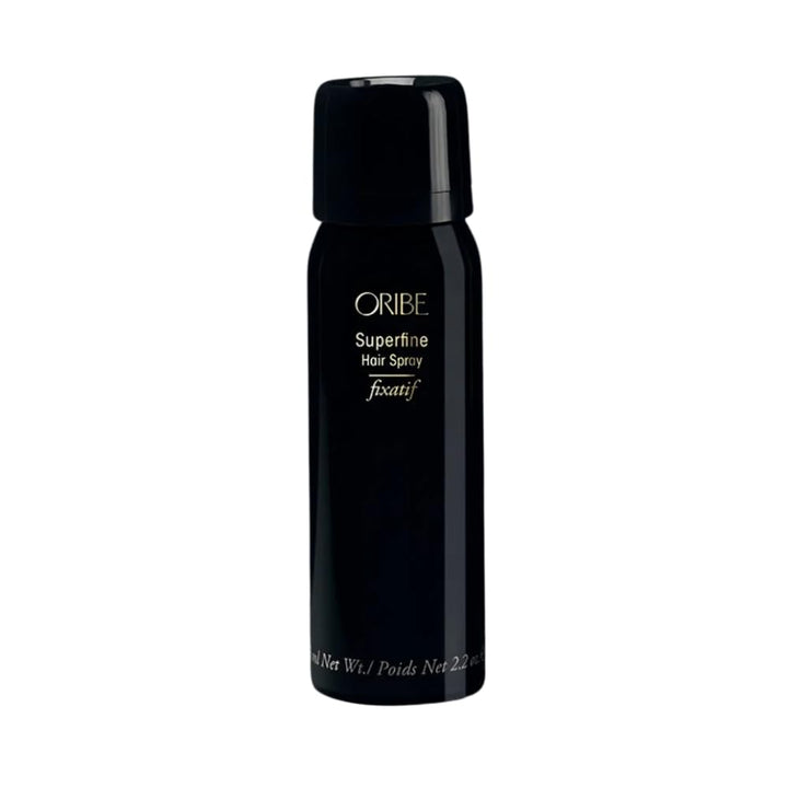 ORIBE Superfine front label and nozzle showing compact travel-friendly size
