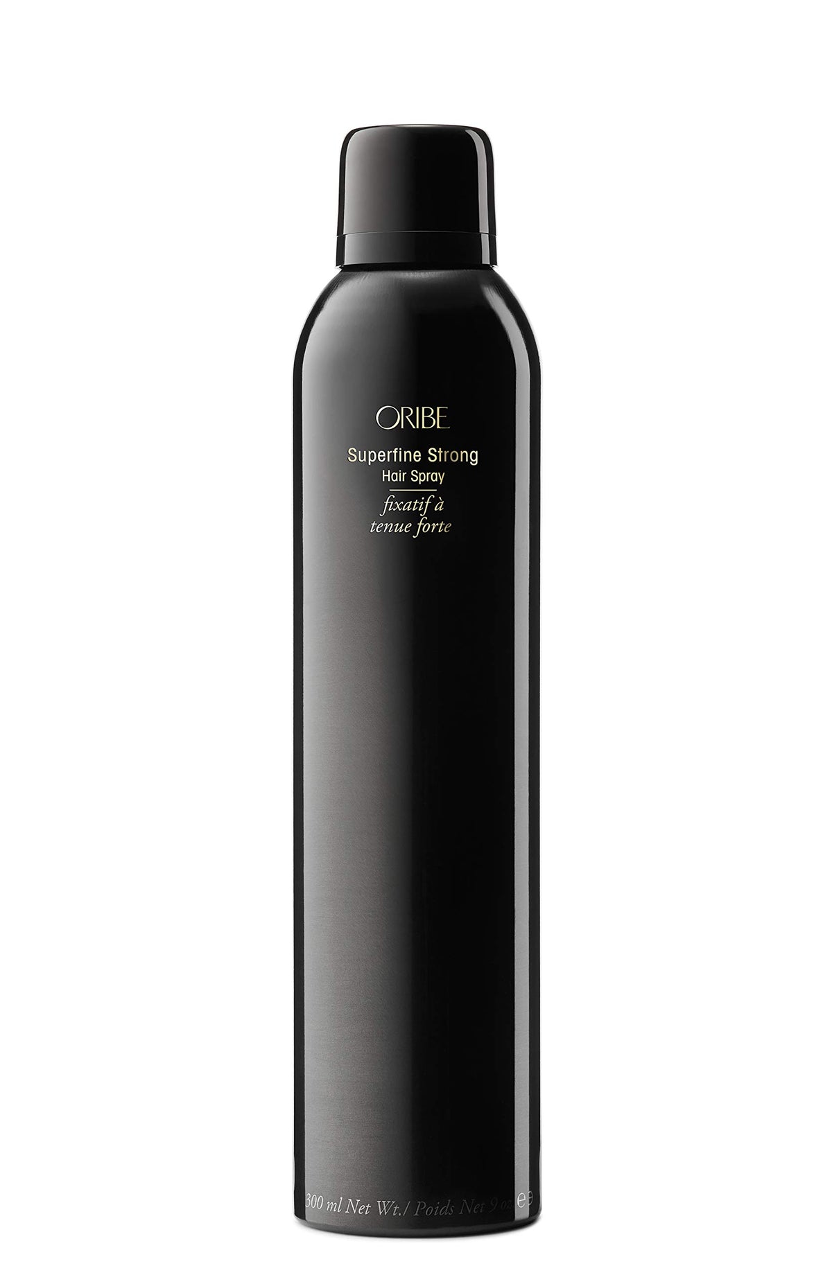 Oribe front packaging showing sleek can and brand clarity for styling benefit