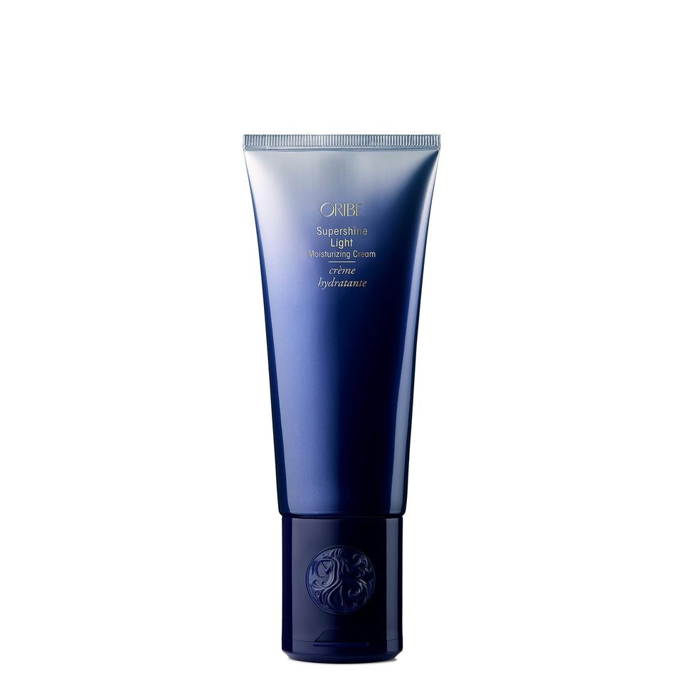 Oribe Supershine front packaging showing sleek tube and brand elegance