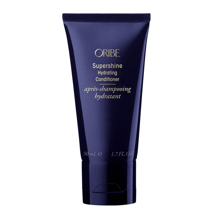 Oribe Supershine front packaging showing sleek bottle and label for travel convenience and polish