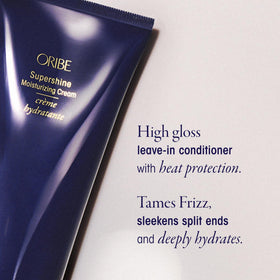 Oribe Supershine bottles in hand for scale demonstrating TSA-friendly convenience