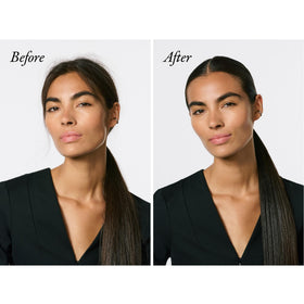 ORIBE open twist-up wax stick revealing product tip for precise application and control