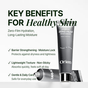Orien close-up cream texture highlighting lightweight hydrating finish