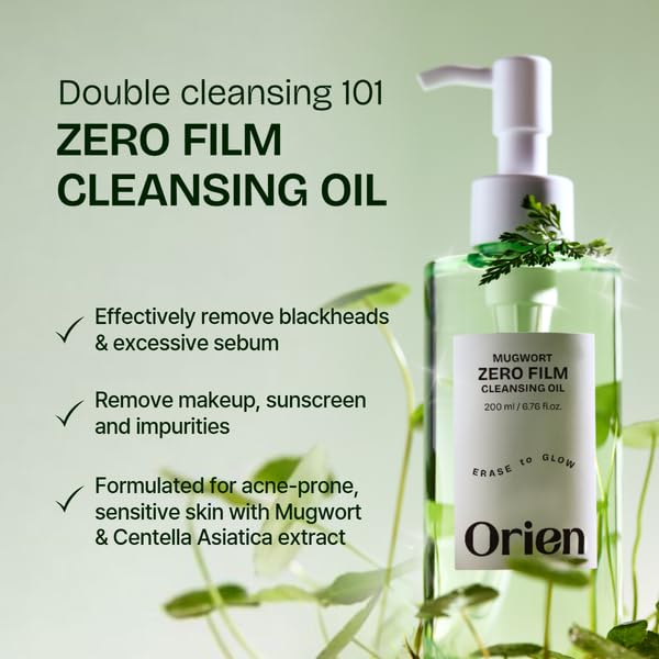 Hand applying Orien oil showing effective makeup breakdown and comfort