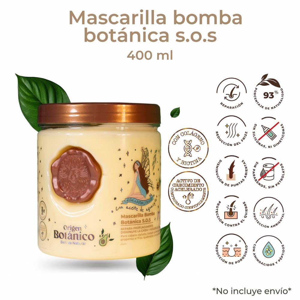Origen Botánico mask creamy texture close-up showing nourishing richness