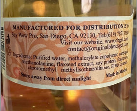 Original Blends 17.25oz bottle next to common items showing size and value