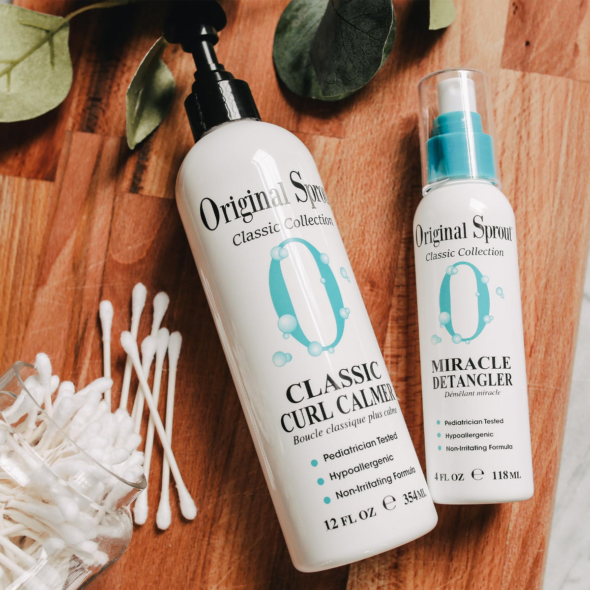 Original Sprout being applied to wet hair to enhance curls