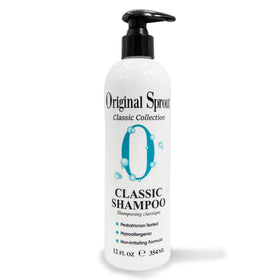 Original Sprout front bottle view showing clean packaging and gentle family shampoo
