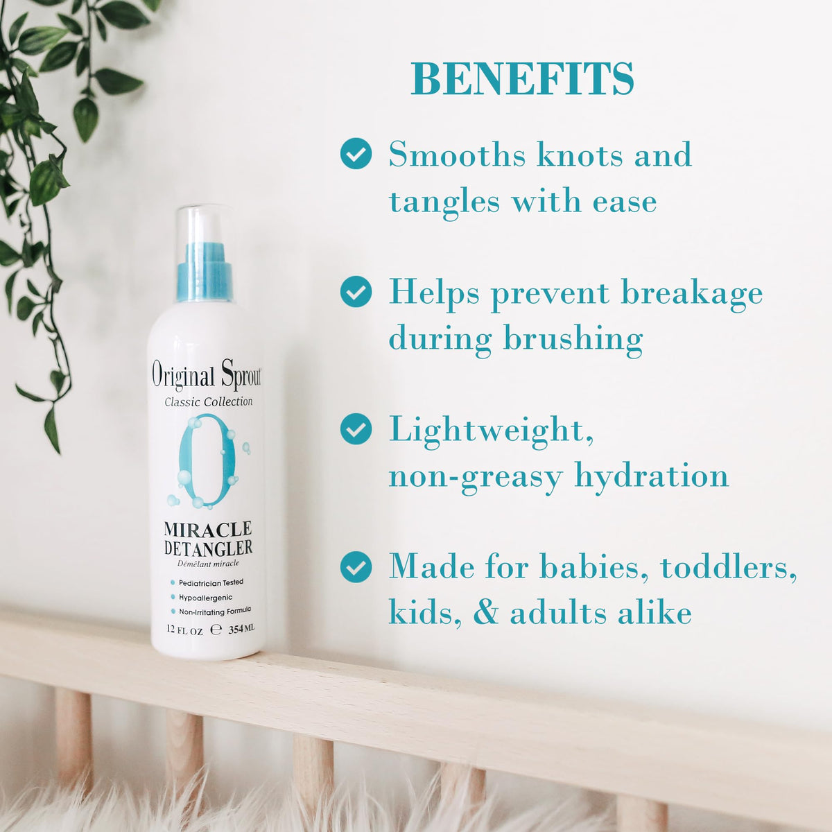 Original Sprout spray in hand demonstrating easy application and precise dosing benefit