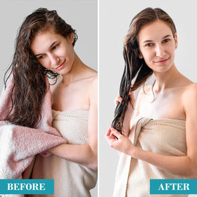 Original Sprout texture spray shot illustrating lightweight non-greasy finish and shine benefit