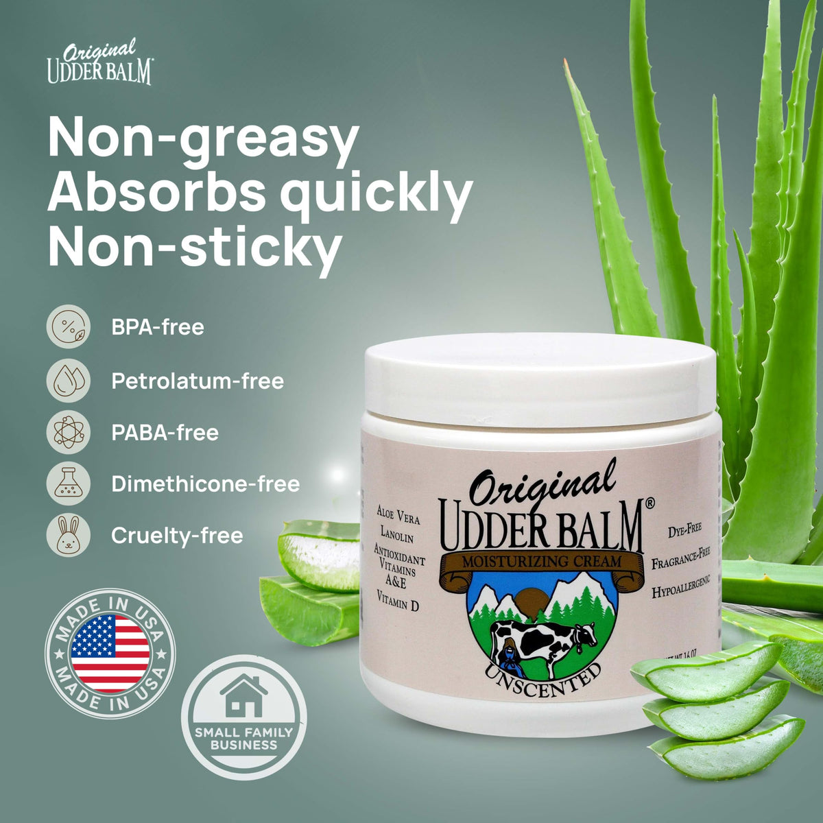 Original Udder Balm in a beach bag with towel, brand aids post-sun skin recovery
