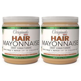 Originals by Africa's Best two 15 oz jars shown front, long-lasting supply benefit