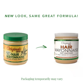 Originals by Africa's Best creamy mayonnaise texture close-up, shows rich conditioning