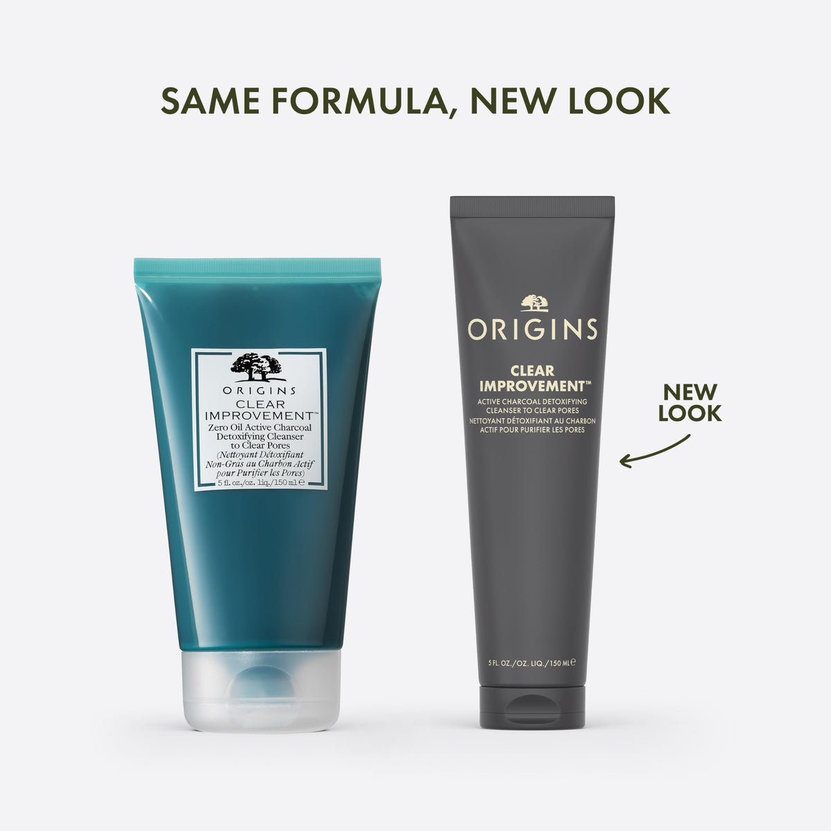 Origins charcoal gel texture close-up highlighting smooth foam and purifying action