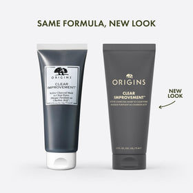 Origins charcoal mask texture close-up highlighting clay consistency