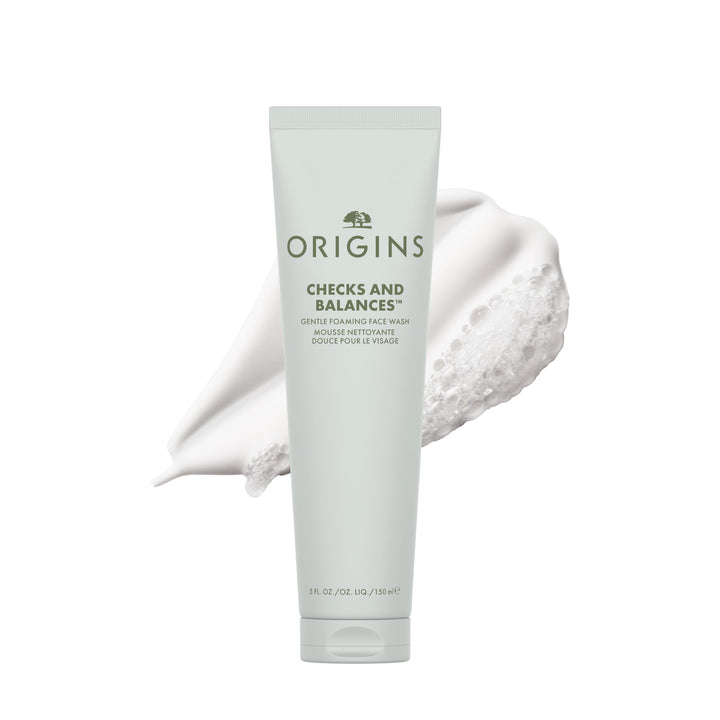 Origins front packaging showing bottle and product name for clear identification and trust