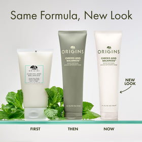 Origins pump and cap detail highlighting practical dispenser and hygienic use benefit