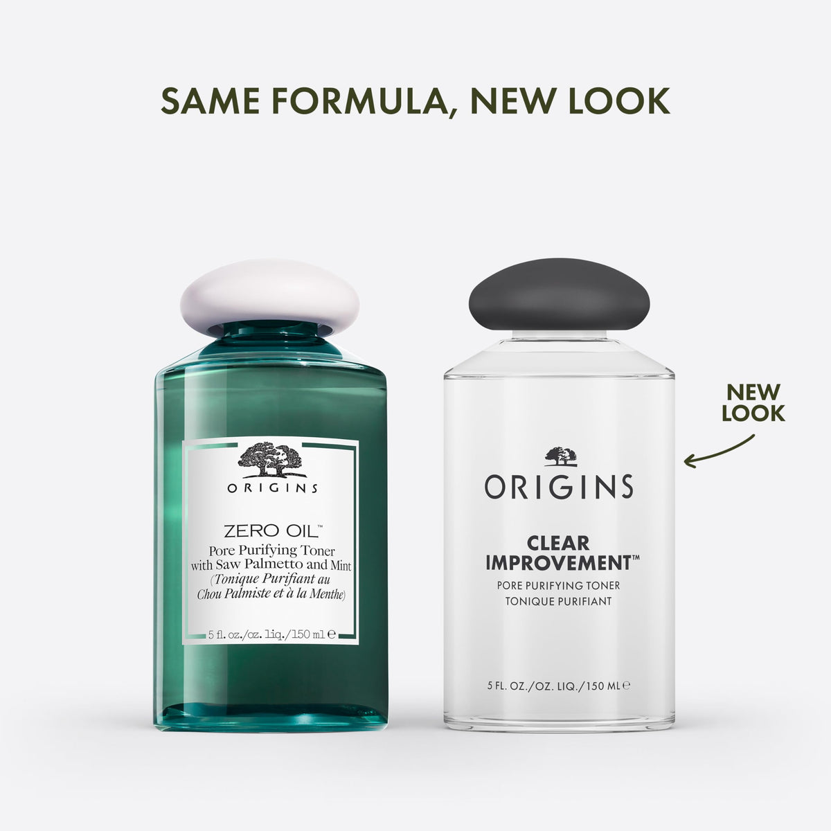 Origins label close-up highlighting ingredients and oil-control benefit
