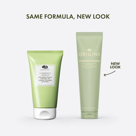 Origins creamy cleanser texture close-up illustrating smooth lathering benefit