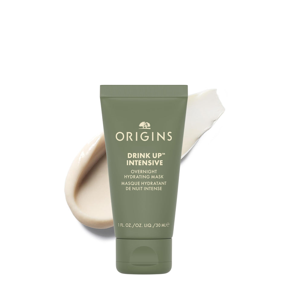 Origins travel-size jar front view showing compact packaging and moisturizing benefit