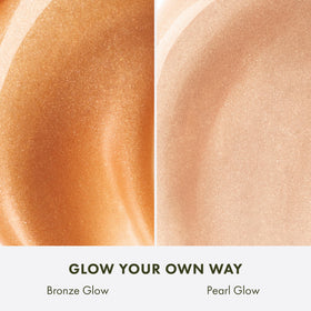 Origins GinZing swatch on hand showing dewy finish and instant glow benefit