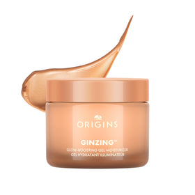 Origins GinZing Bronze Glow front jar showing warm radiance and branding benefit