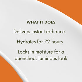 Origins GinZing cream on hand being applied for immediate skin hydration