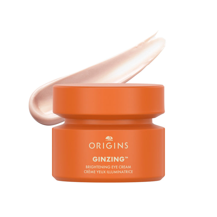 Origins GinZing front jar cool tone showing compact travel-friendly packaging and brightening benefit